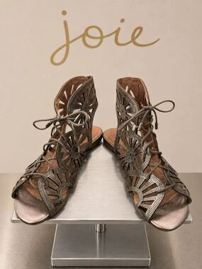 Joie Metallic Bronze Lace-Up Gladiator Sandals Women’s US 6 EU 36